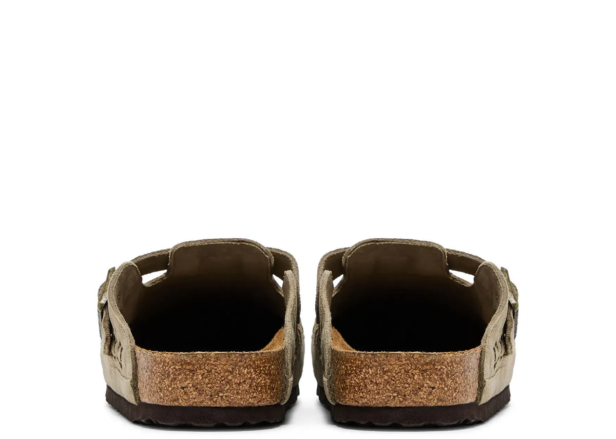 Birkenstock Boston Braided Suede Kith Taupe