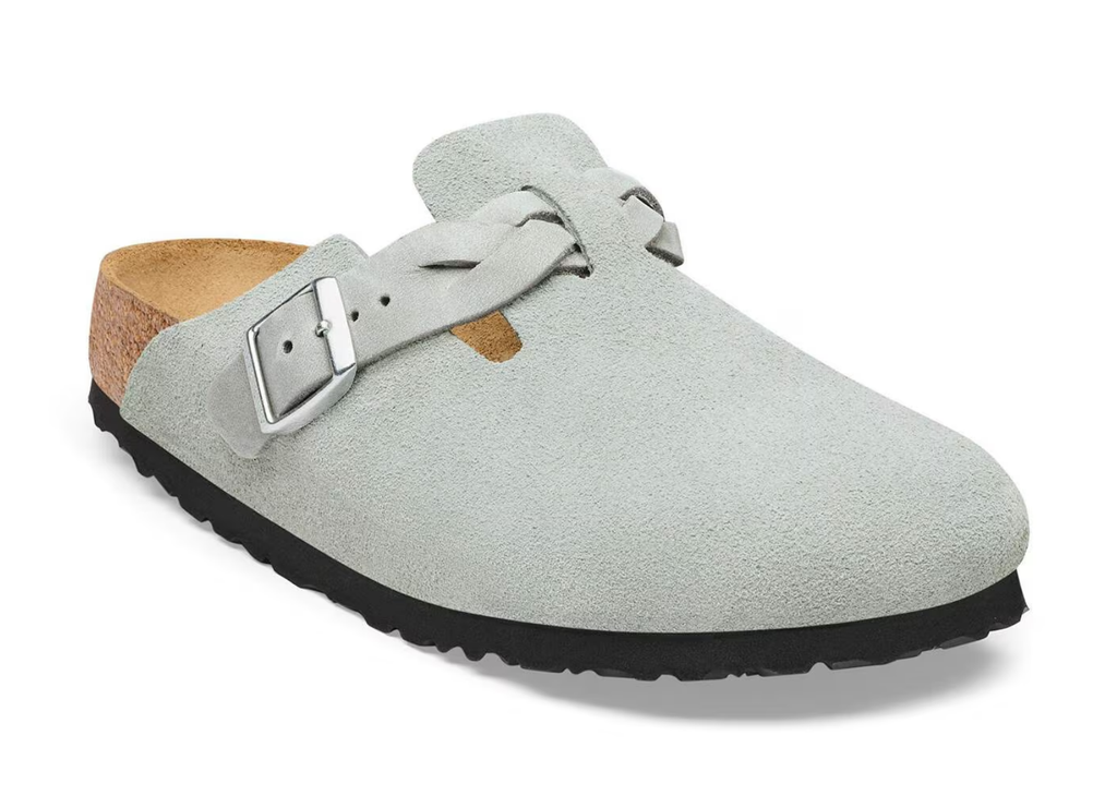 Birkenstock Boston Braided Suede Pure Sage
