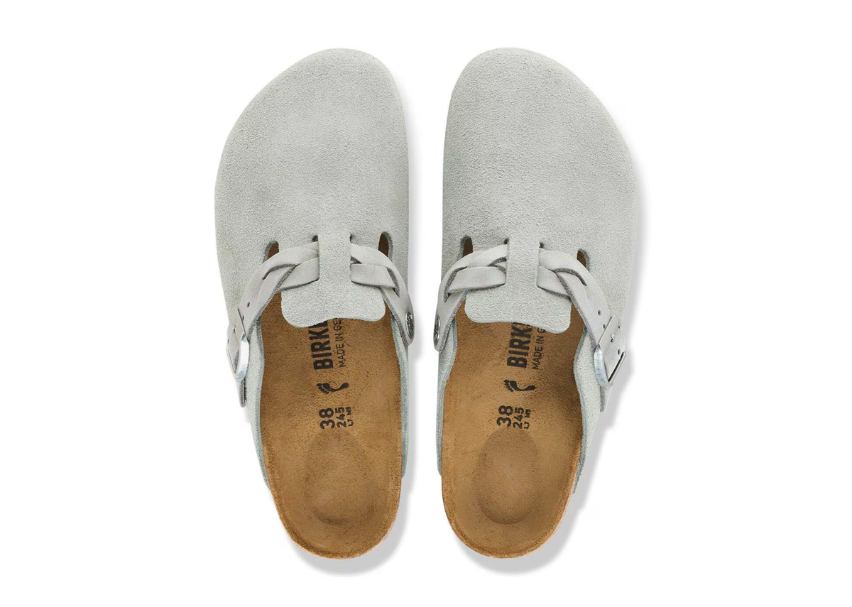 Birkenstock Boston Braided Suede Pure Sage