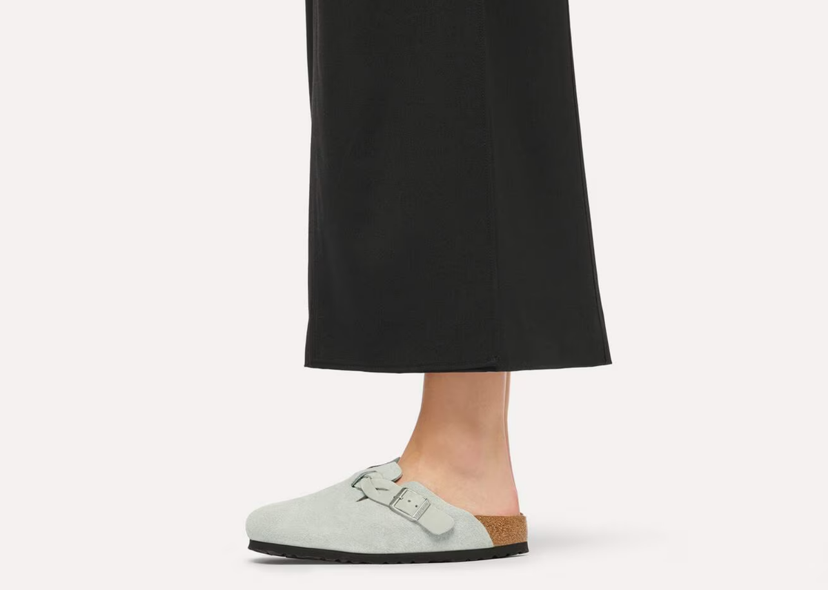 Birkenstock Boston Braided Suede Pure Sage