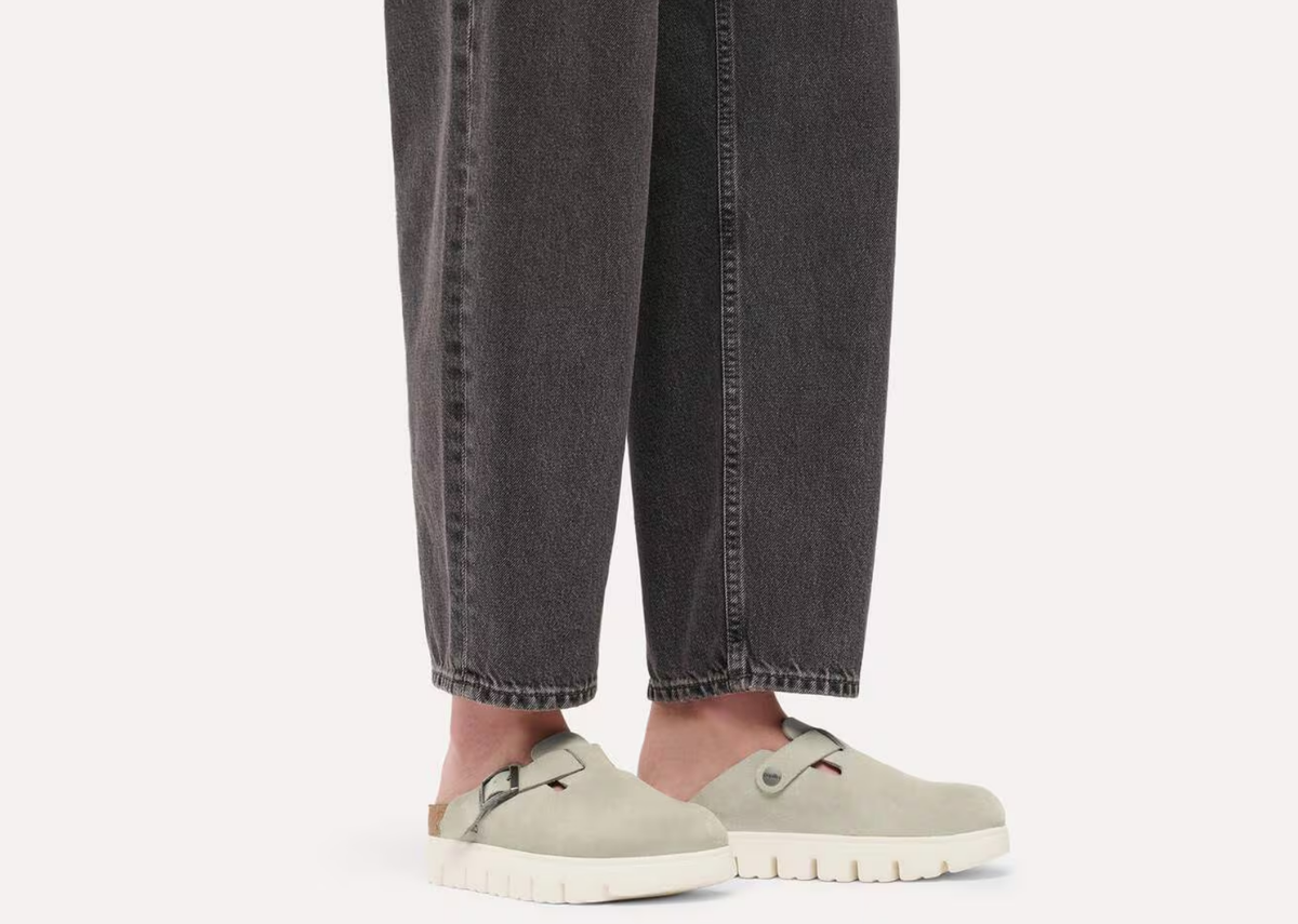 Birkenstock Boston Chunky Suede Oyster