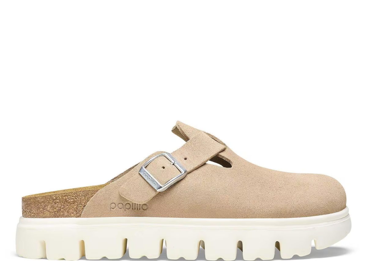 Birkenstock Boston Chunky Suede Warm Sand