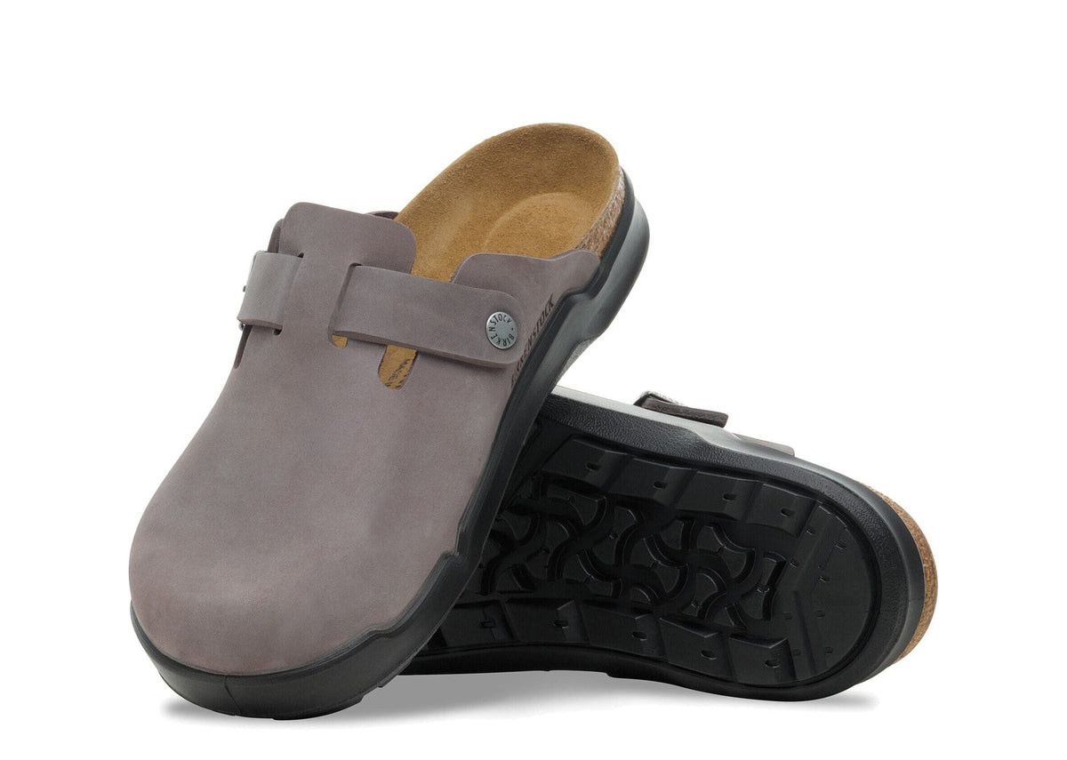Birkenstock Boston Crosstown Waxy Leather Iron