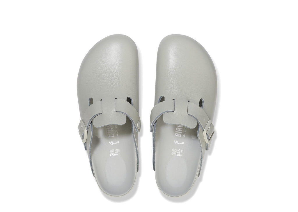 Birkenstock Boston Exquisite Leather Mineral Gray