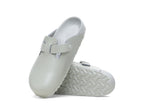 Birkenstock Boston Exquisite Leather Mineral Gray