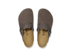 Birkenstock Boston Mixed Leather Concrete Gray