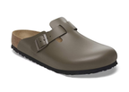Birkenstock Boston Natural Leather Concrete Gray