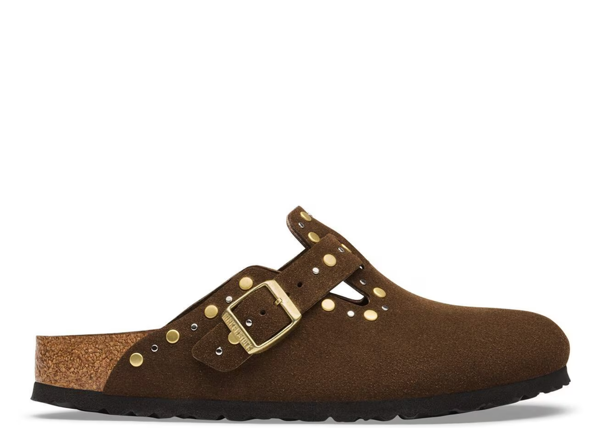 Birkenstock Boston Rivet Suede Carafe Tonal FB
