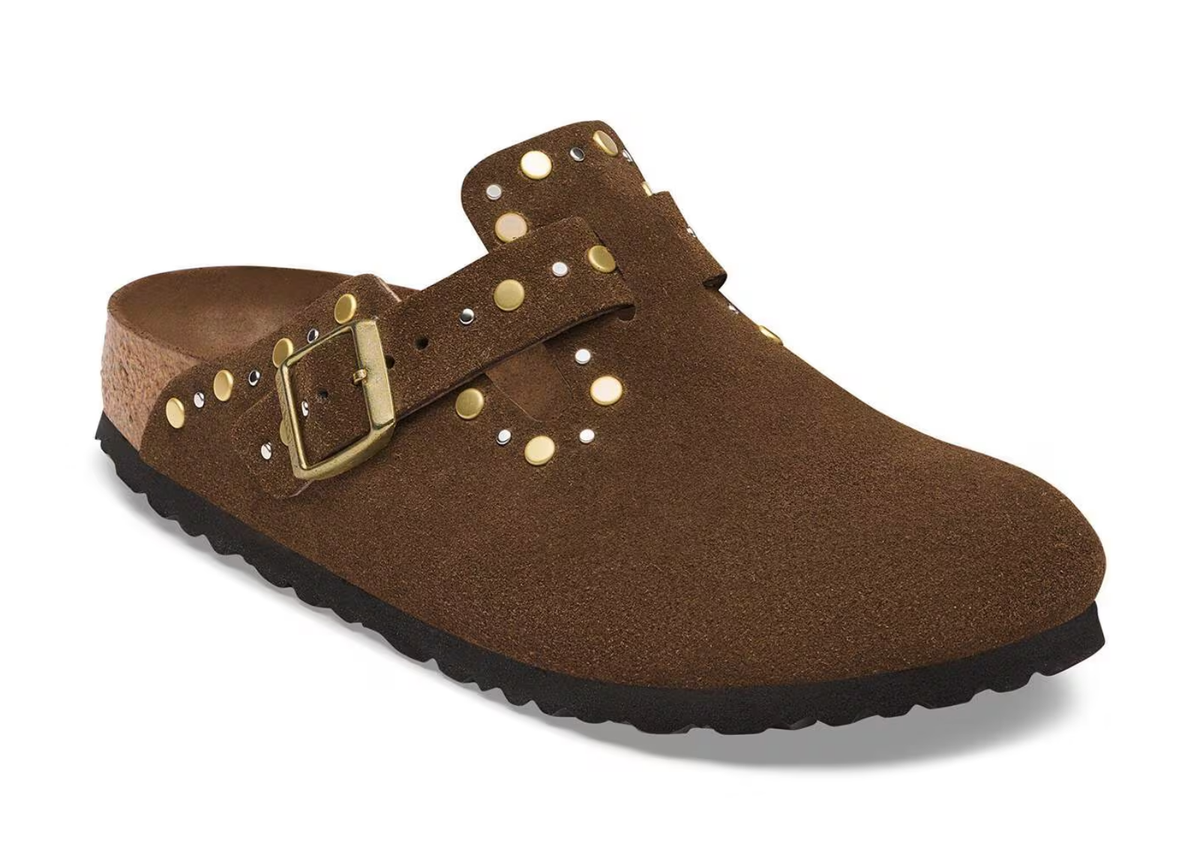 Birkenstock Boston Rivet Suede Carafe Tonal FB