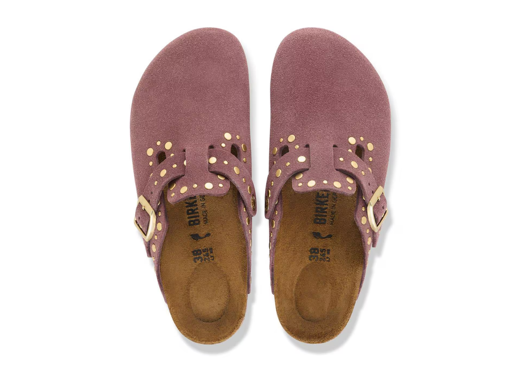 Birkenstock Boston Rivet Suede Pepper