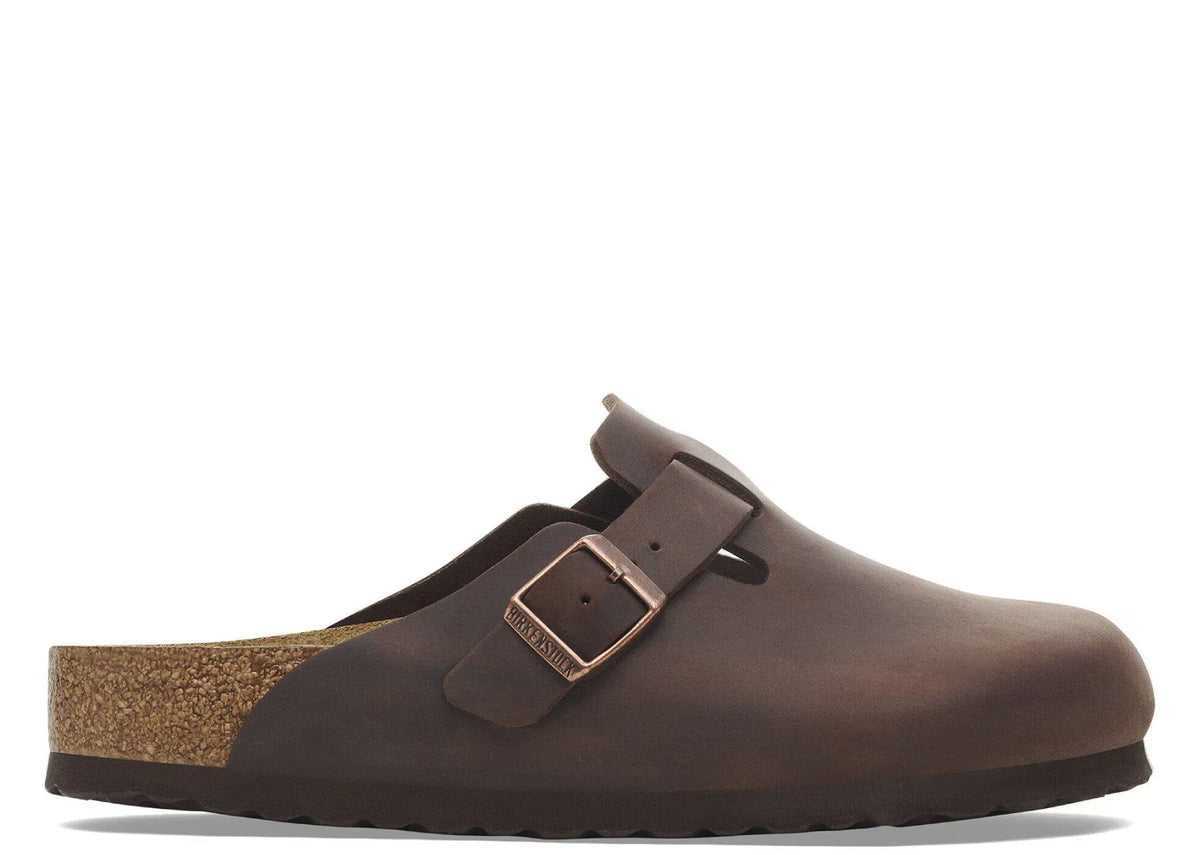 Birkenstock Boston Soft Footbed Oiled Leather Habana Brown