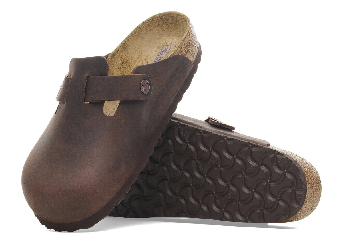 Birkenstock Boston Soft Footbed Oiled Leather Habana Brown