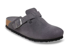 Birkenstock Boston Soft Footbed Suede Charcoal Tonal FB