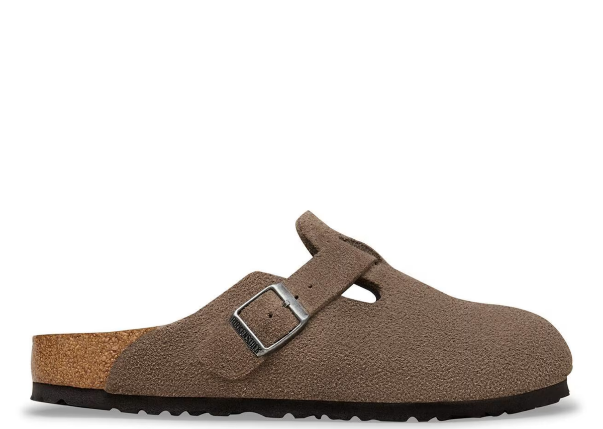 Birkenstock Boston Soft Footbed Suede Concrete Gray