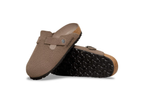 Birkenstock Boston Soft Footbed Suede Concrete Gray