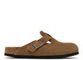 Birkenstock Boston Soft Footbed Suede Dark Tea Tonal