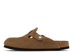 Birkenstock Boston Soft Footbed Suede Dark Tea Tonal