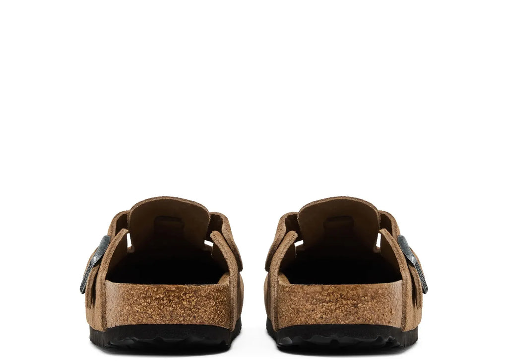 Birkenstock Boston Soft Footbed Suede Dark Tea Tonal