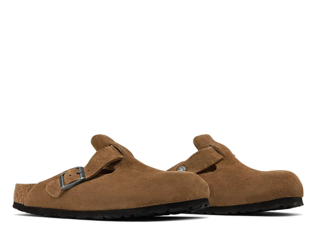 Birkenstock Boston Soft Footbed Suede Dark Tea Tonal