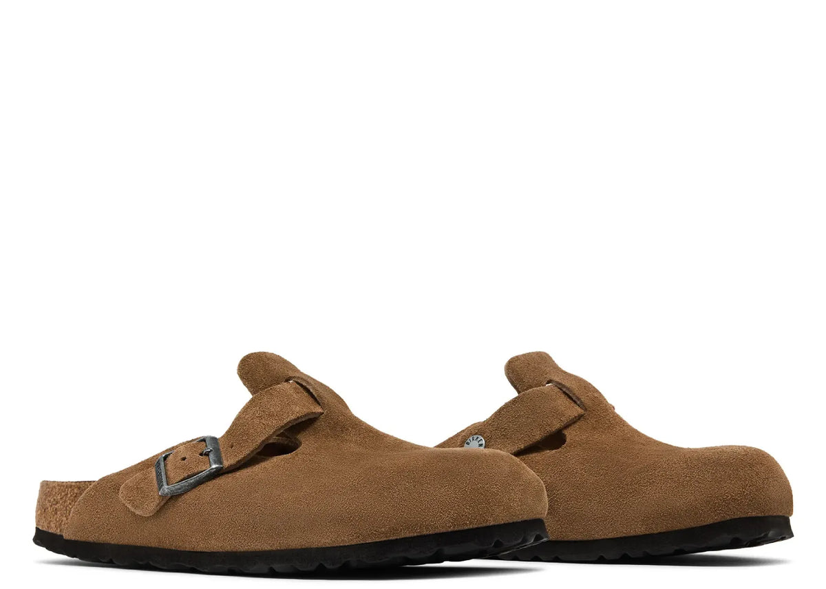 Birkenstock Boston Soft Footbed Suede Dark Tea Tonal