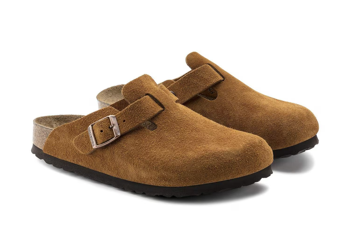 Birkenstock Boston Soft Footbed Suede Mink