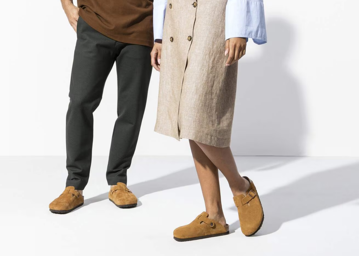 Birkenstock Boston Soft Footbed Suede Mink