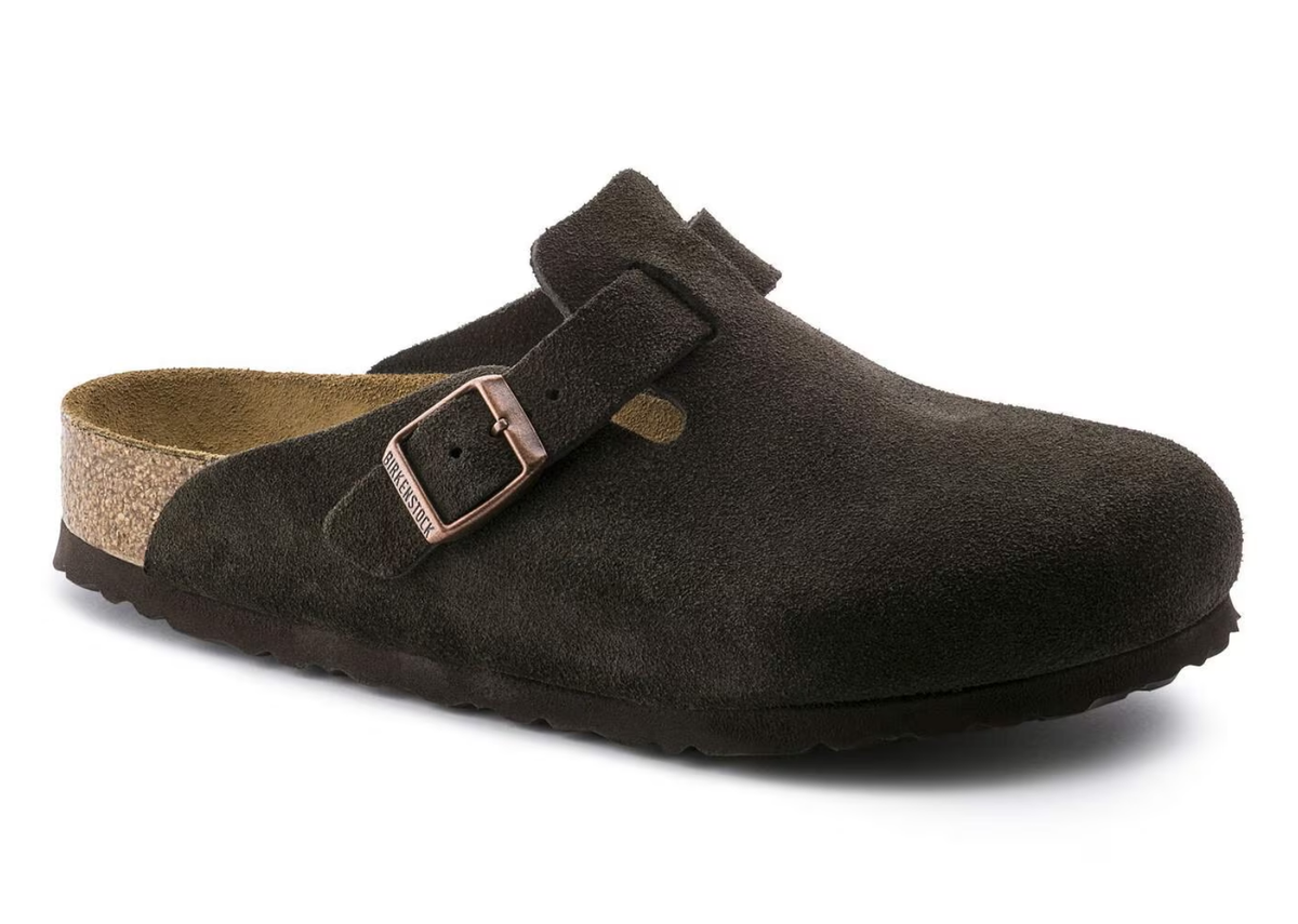 Birkenstock Boston Soft Footbed Suede Mocha