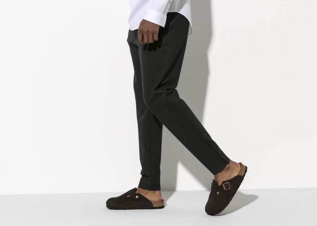 Birkenstock Boston Soft Footbed Suede Mocha