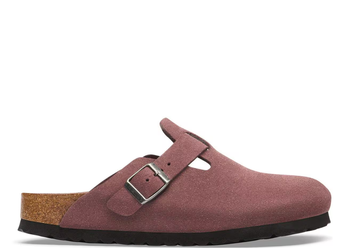 Birkenstock Boston Soft Footbed Suede Pepper