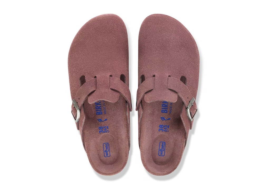 Birkenstock Boston Soft Footbed Suede Pepper