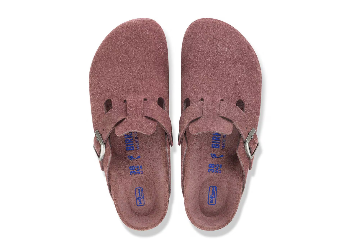 Birkenstock Boston Soft Footbed Suede Pepper