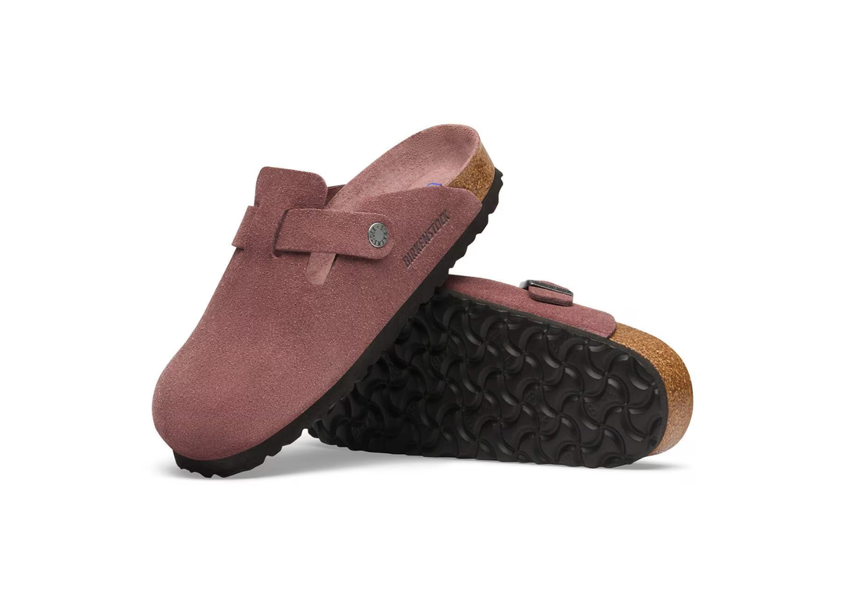 Birkenstock Boston Soft Footbed Suede Pepper