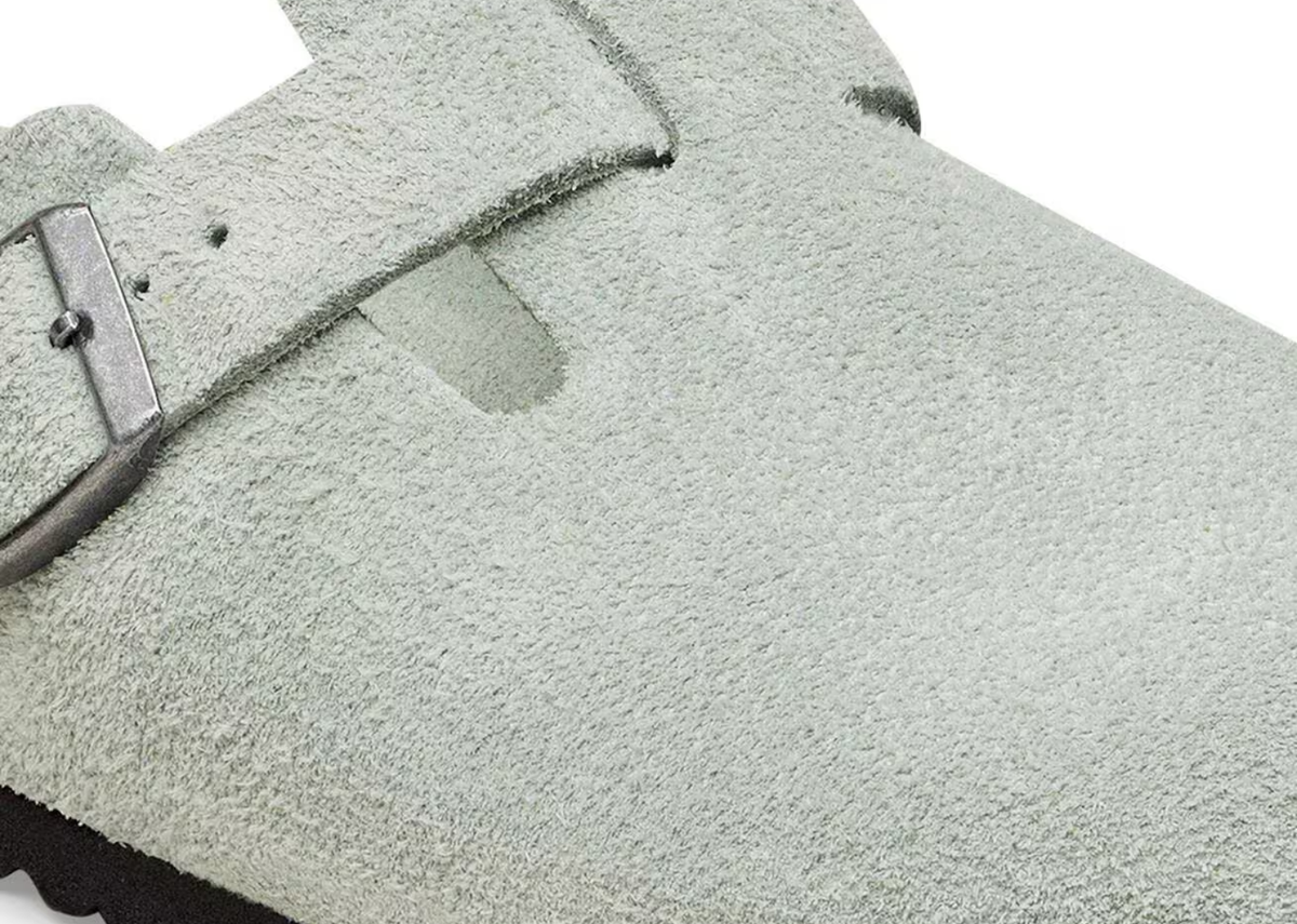 Birkenstock Boston Soft Footbed Suede Pure Sage Tonal FB