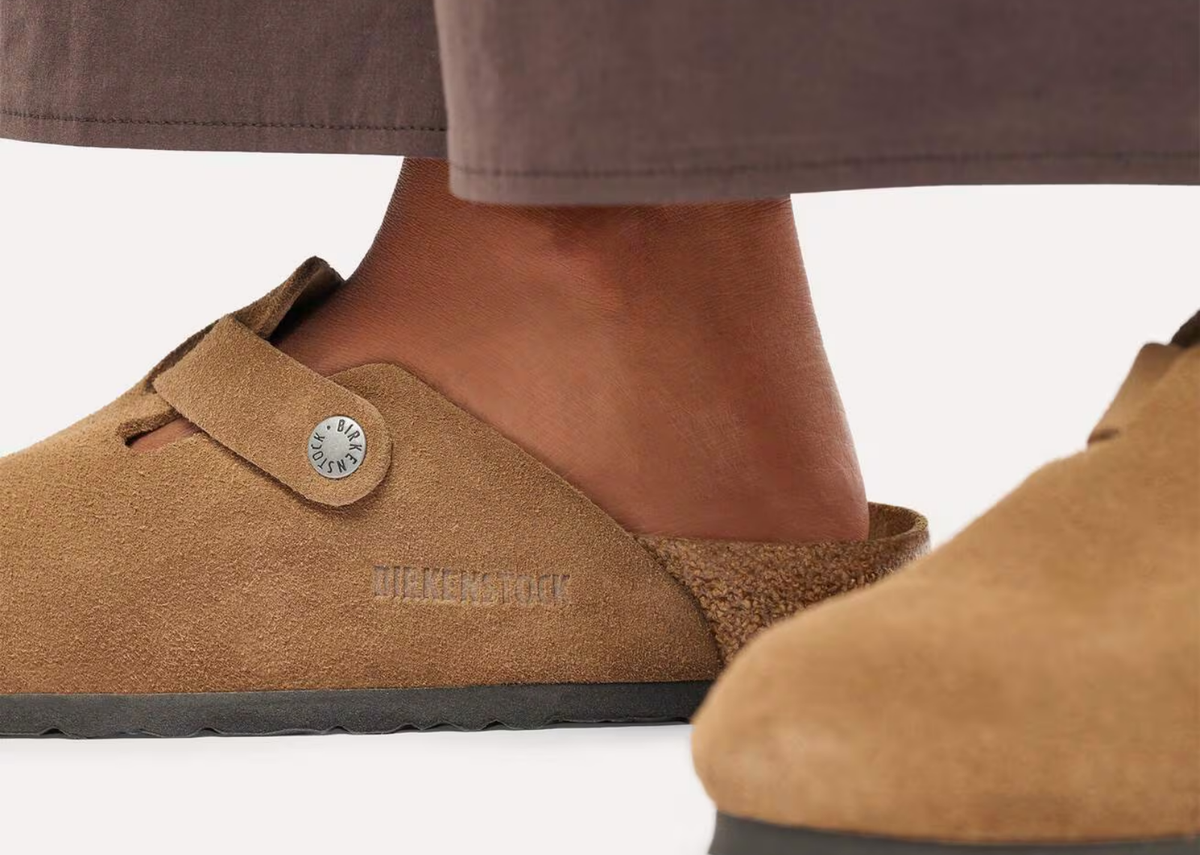 Birkenstock Boston Suede Dark Tea