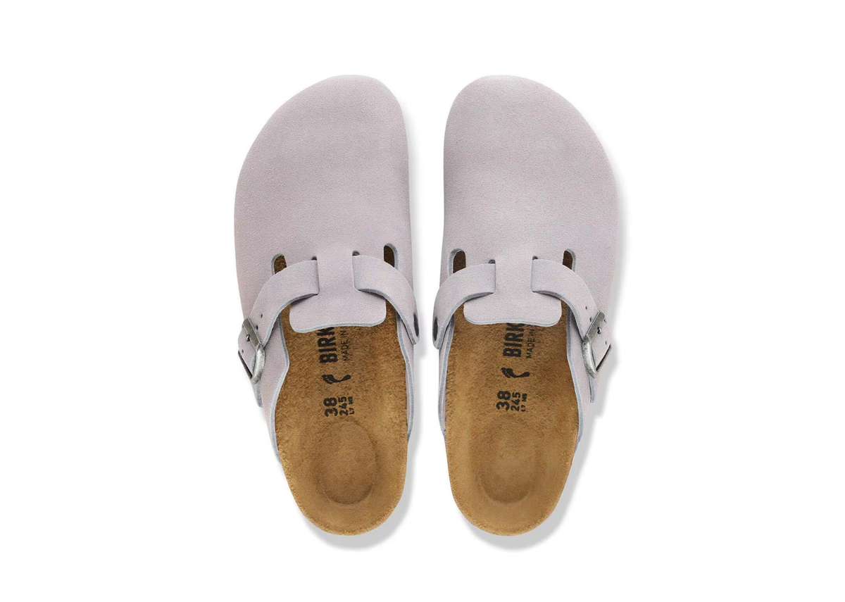 Birkenstock Boston Suede Lavender Sky