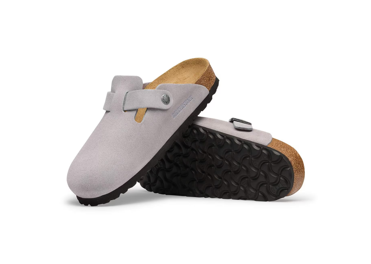 Birkenstock Boston Suede Lavender Sky