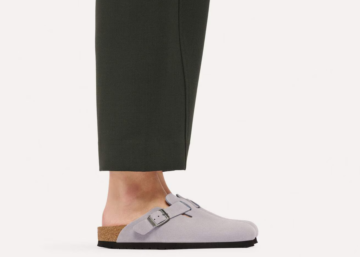 Birkenstock Boston Suede Lavender Sky