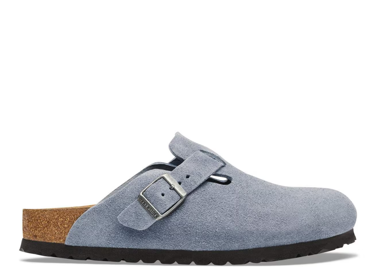 Birkenstock Boston Suede Stone Blue