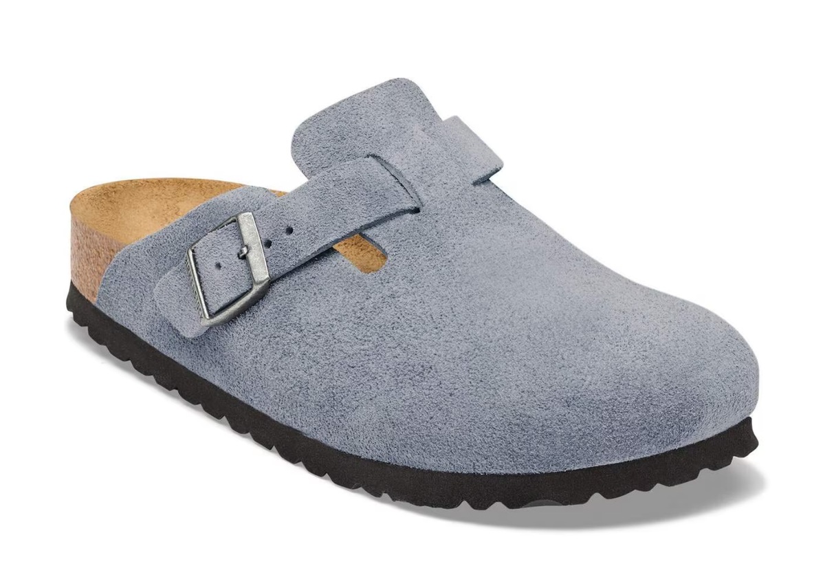 Birkenstock Boston Suede Stone Blue
