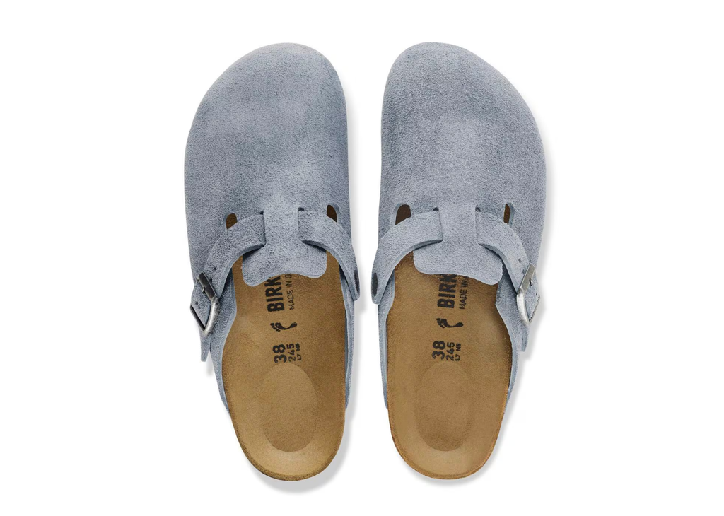 Birkenstock Boston Suede Stone Blue