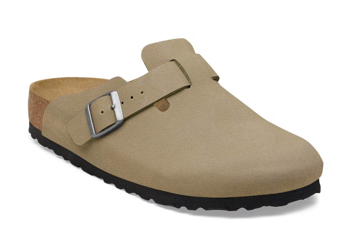 Birkenstock Boston TEX Birko-Flor Nubuck Faded Khaki
