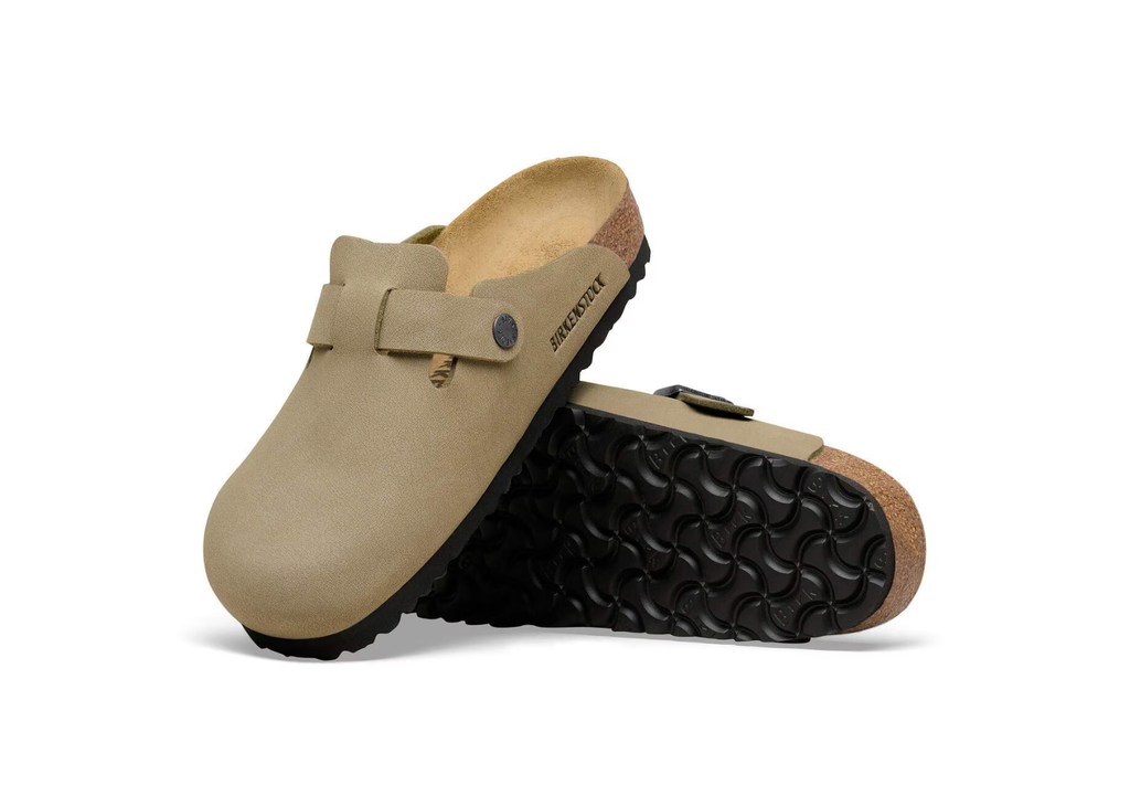 Birkenstock Boston TEX Birko-Flor Nubuck Faded Khaki