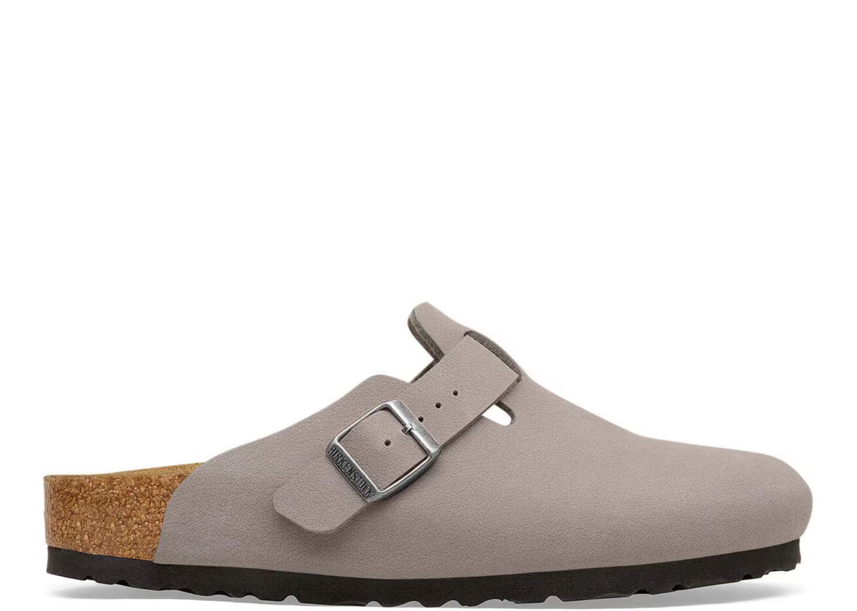 Birkenstock Boston TEX Birko-Flor Nubuck Gray Taupe