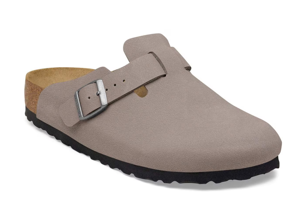 Birkenstock Boston TEX Birko-Flor Nubuck Gray Taupe