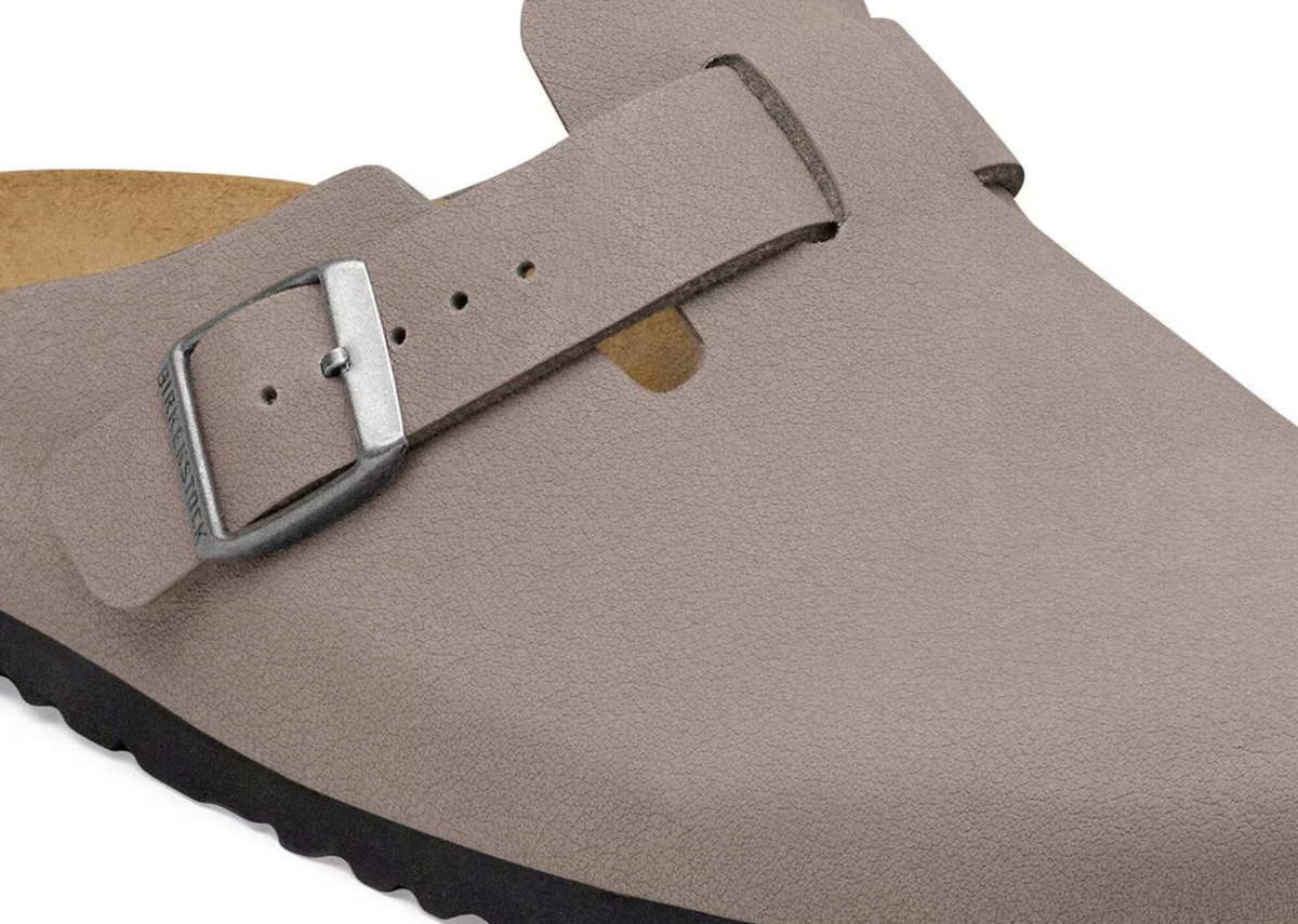 Birkenstock Boston TEX Birko-Flor Nubuck Gray Taupe