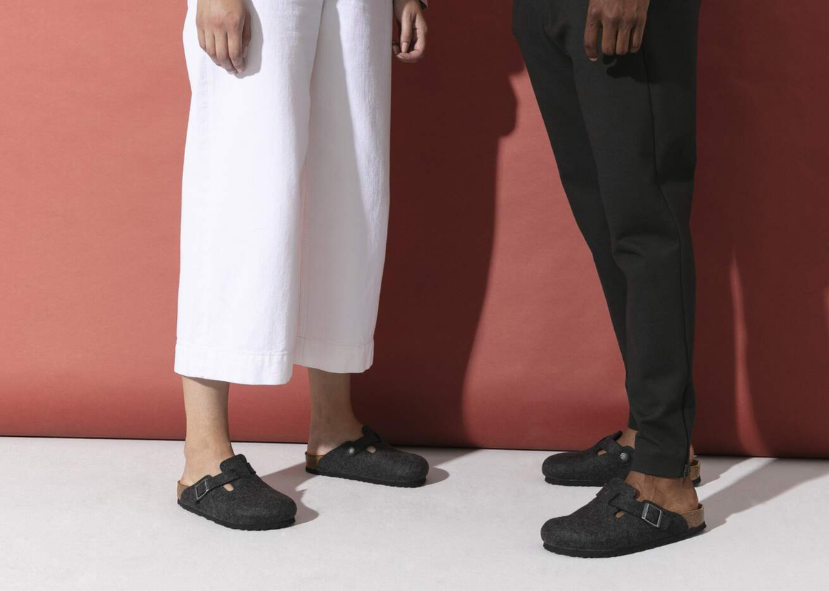 Birkenstock Boston Wool Anthracite