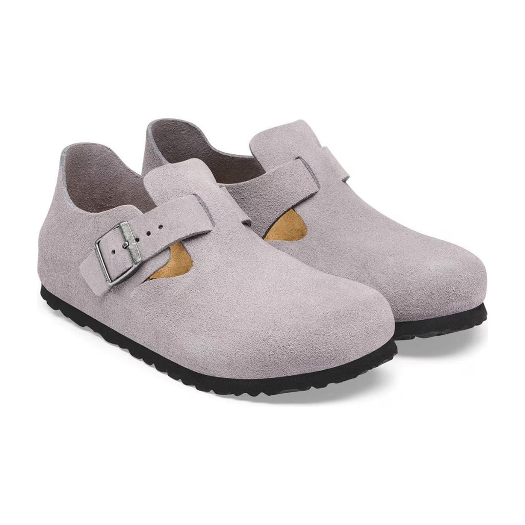 Birkenstock London Suede Lavender Sky