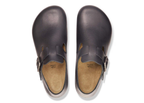 Birkenstock London Wire Buckle Natural Leather Vintage Wood Black