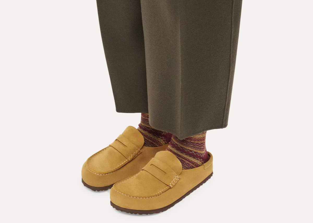 Birkenstock Naples Wrapped Suede Leather Cork Brown