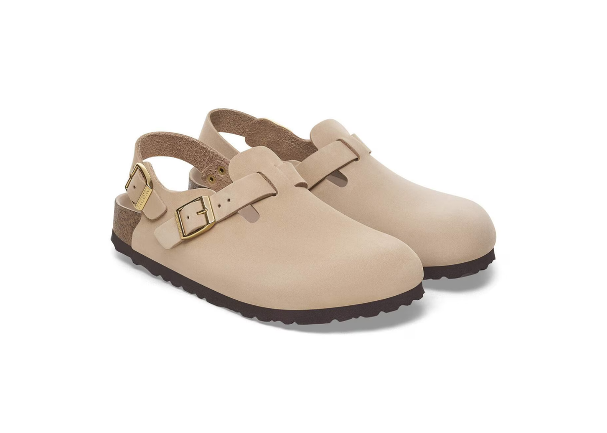 Birkenstock Tokio Nubuck Leather Sandcastle